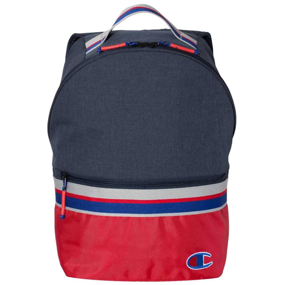 Champion 23L‎ Striped Backpack One Size Navy/ Red NWT